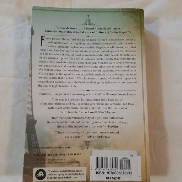 Paris by Edward Rutherfurd Paperback - Picture 2 of 4